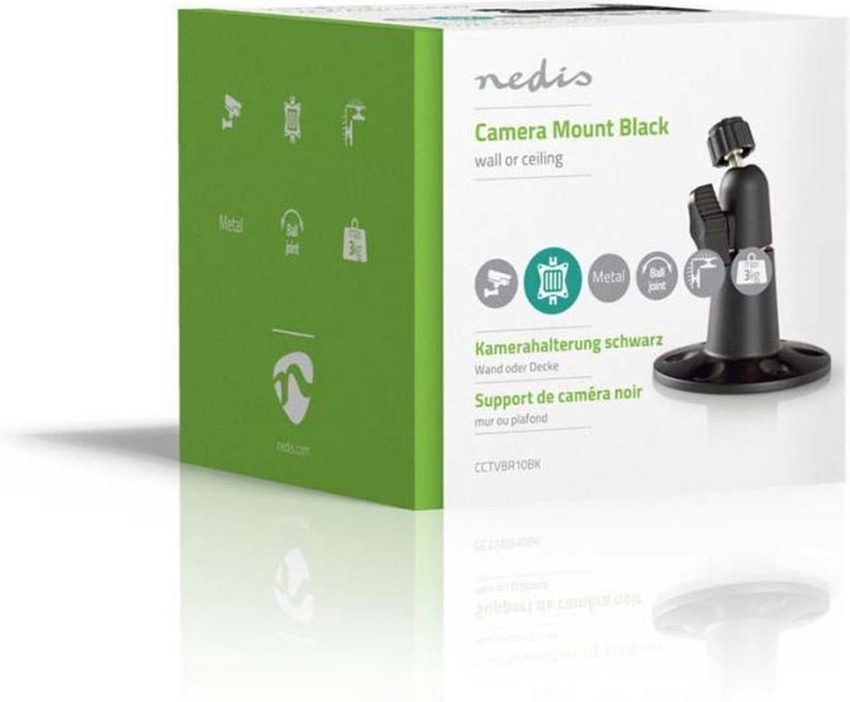 Nedis Camera Bevestiging Staal Zwart