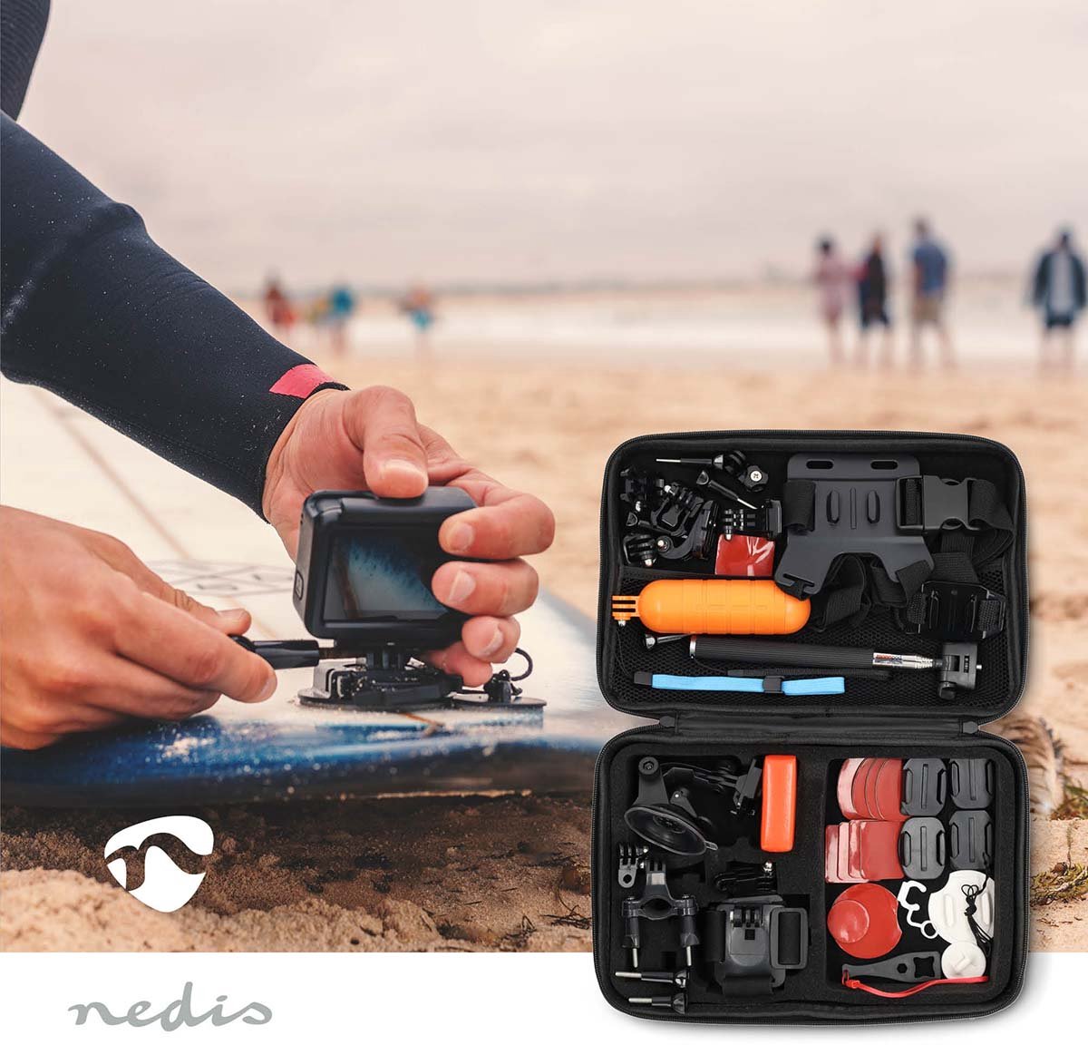 Nedis Mounts XXL Accessoireset voor Action Camera's Universeel