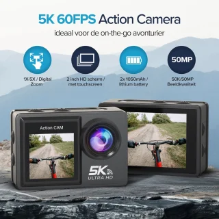 Nexino 5K Action Camera Touchscreen