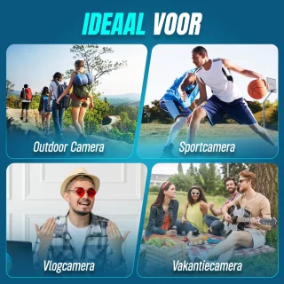 Nexino® Pocket Camera 6K - Action & Vlogcamera