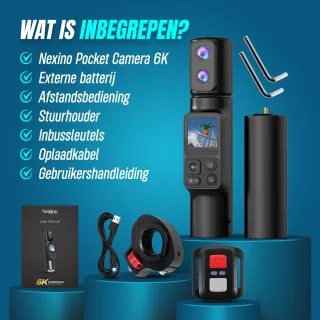Nexino® Pocket Camera 6K - Action & Vlogcamera