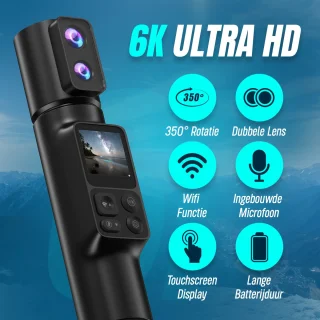 Nexino® Pocket Camera 6K - Action & Vlogcamera