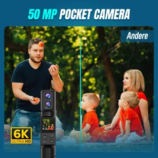 Nexino® Pocket Camera 6K - Action & Vlogcamera