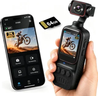 NHOPEEW 2K vlog camera met 2 inch display