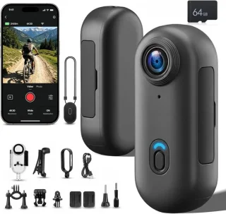 NHOPEEW Mini-sportcamera 4K met wifi