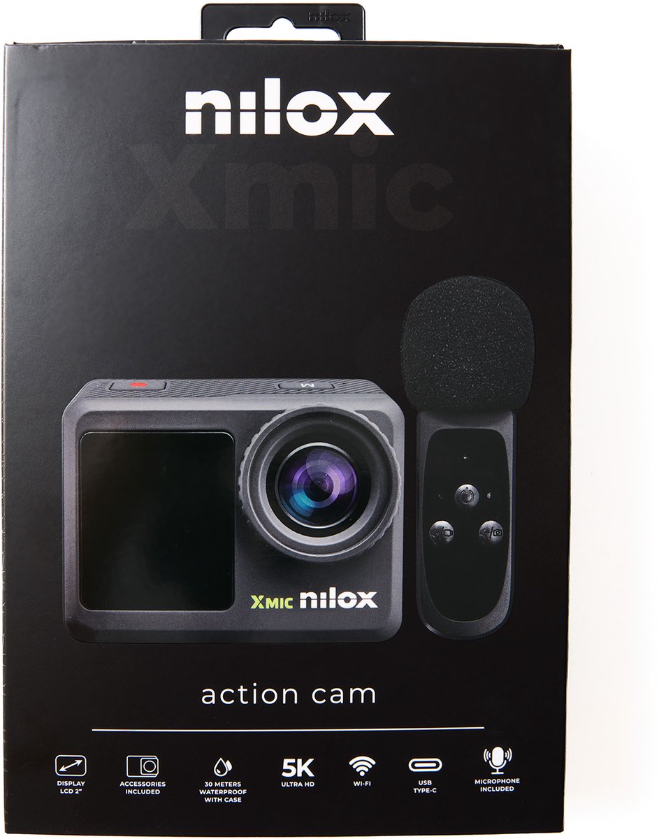 Nilox Action Camera XMic met Draadloze Microfoon
