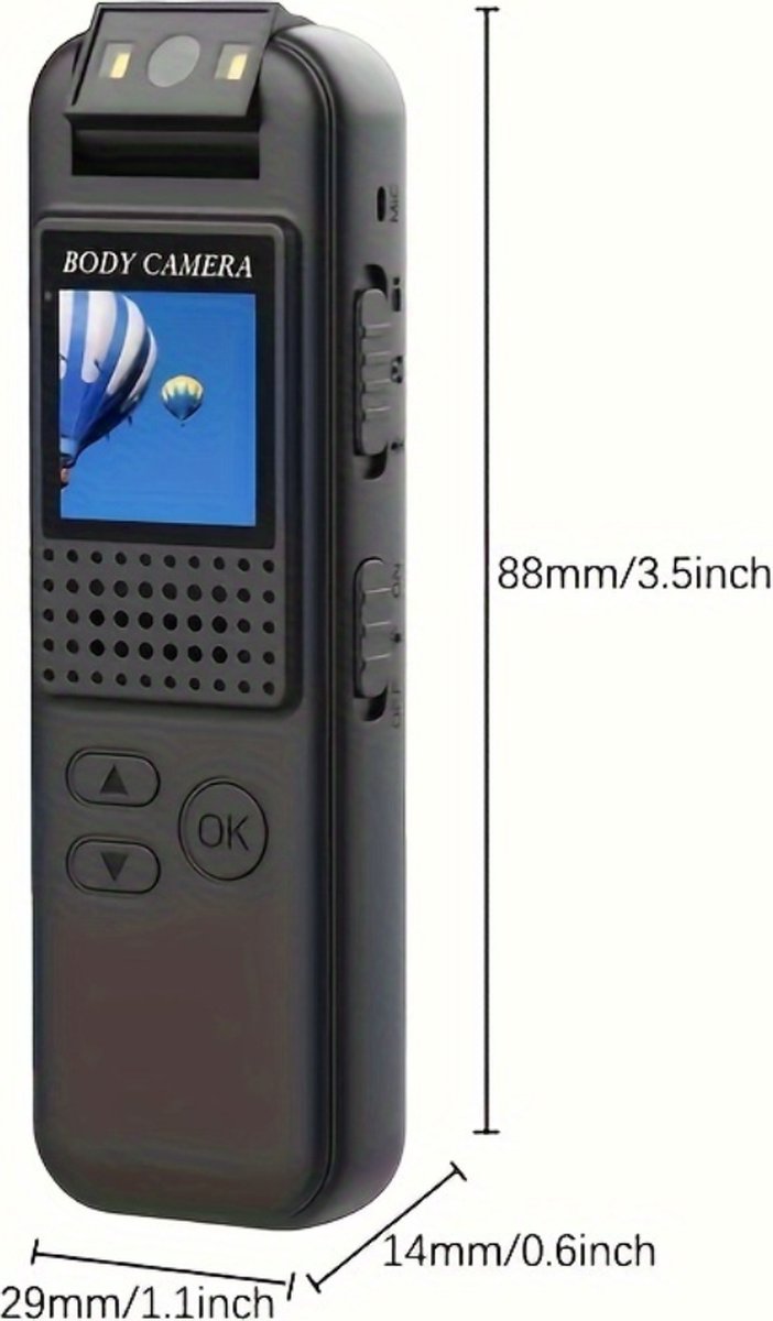 Nivard Bodycam Spy Camera HD 32GB