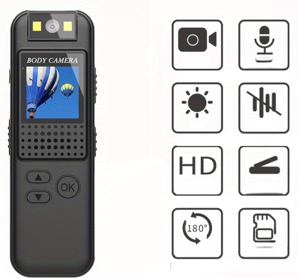 Nivard Bodycam Spy Camera HD 32GB