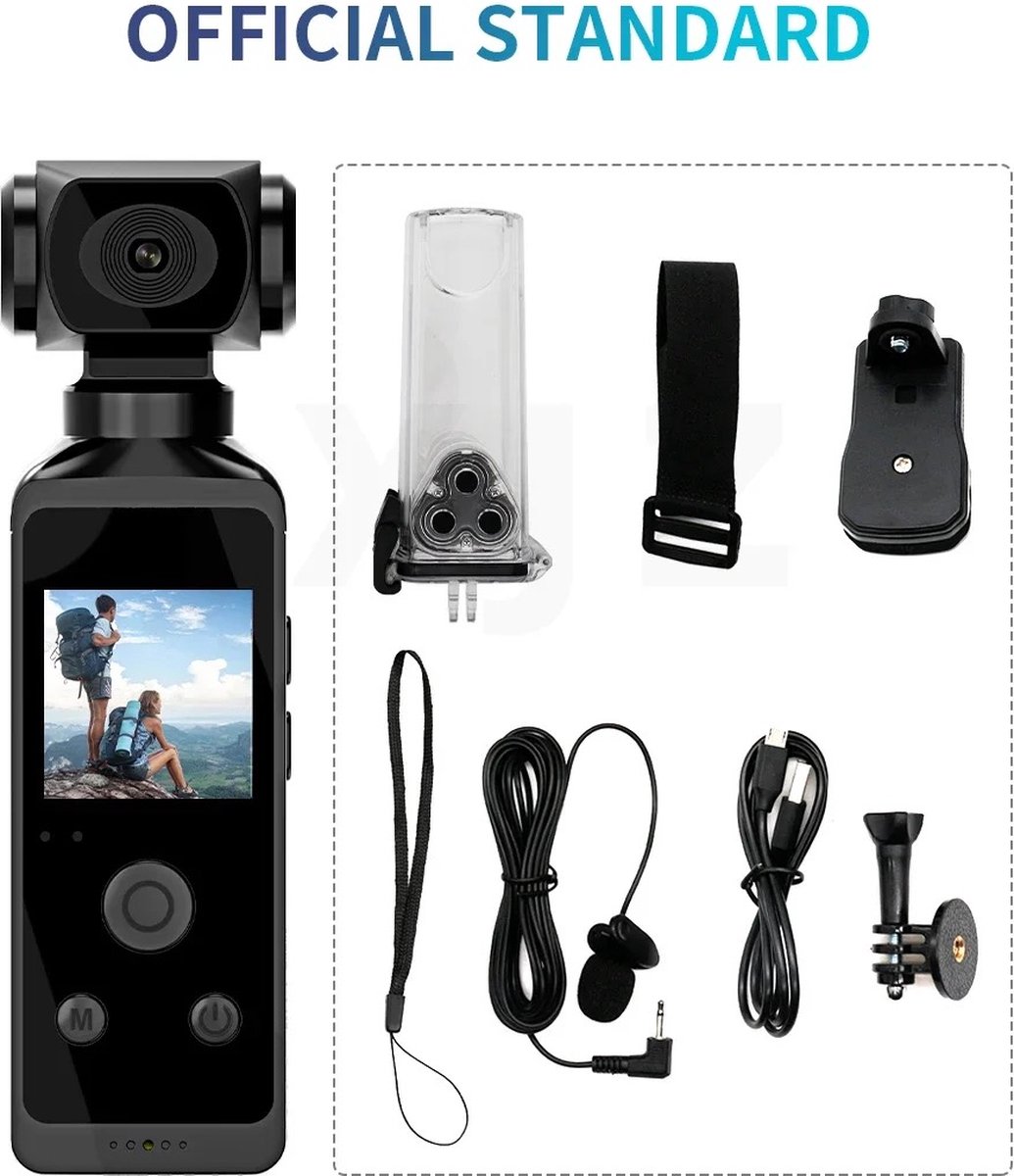 NovaWare 4K Pocket Camera Actie Camera Mini 32GB