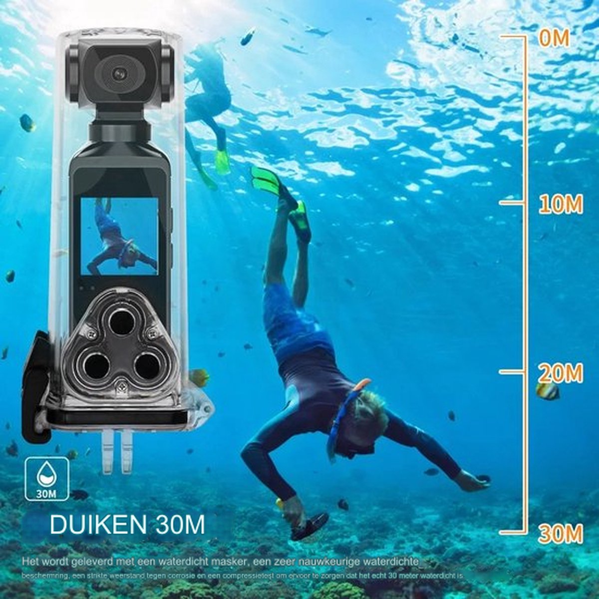 NovaWare 4K Pocket Camera Actie Camera Mini 32GB