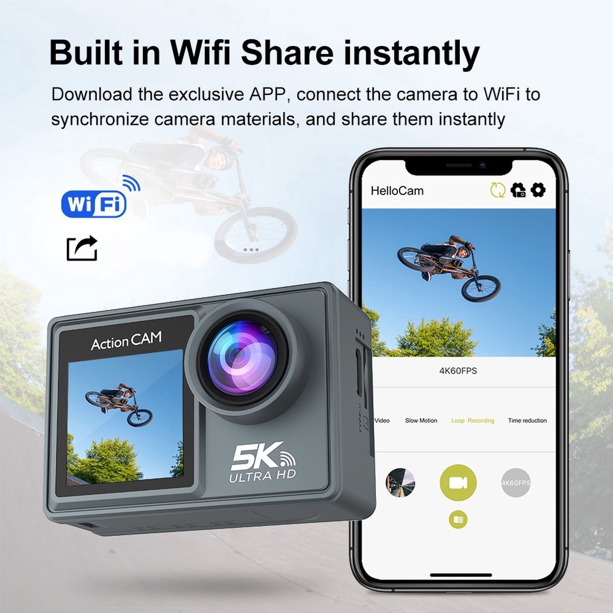NovaWare Action Camera 5K Ultra 4K 24MP