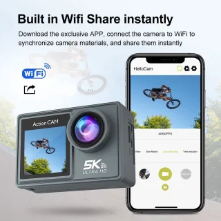 NovaWare Action Camera 5K Ultra 4K 24MP