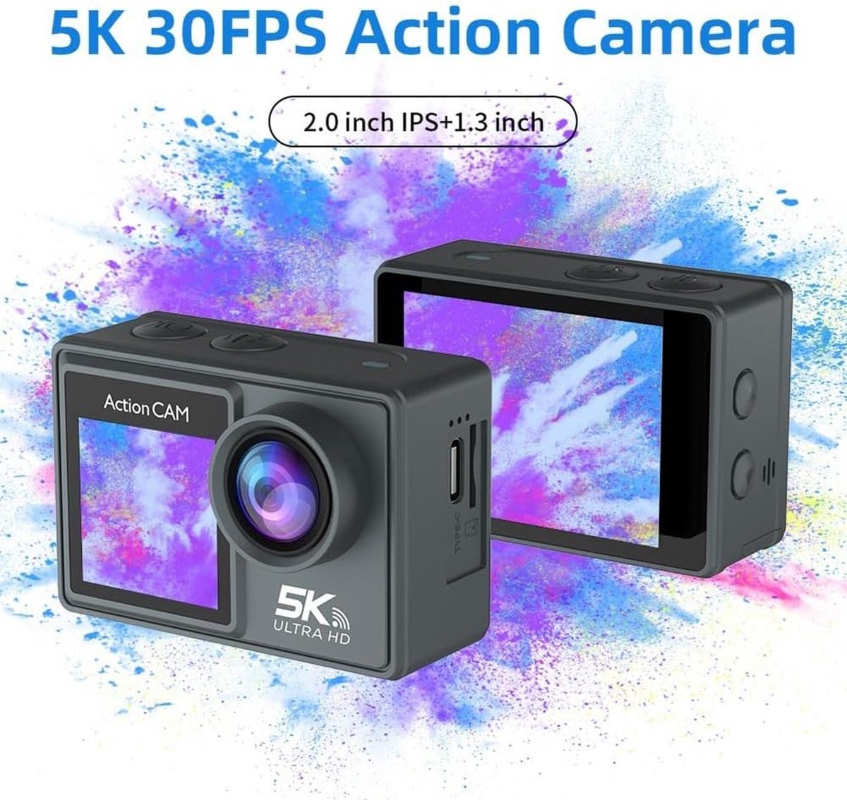 NovaWare Action Camera 5K Ultra 4K 24MP