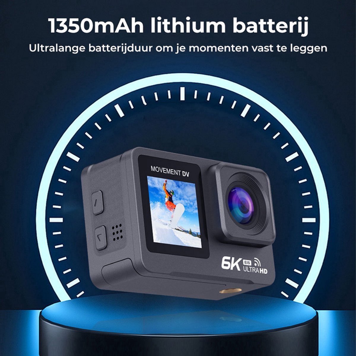 NovaWare Action Camera 6K Ultra 4K 60FPS Waterdicht