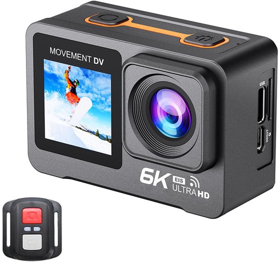 NovaWare Action Camera 6K Ultra 4K 60FPS Waterdicht