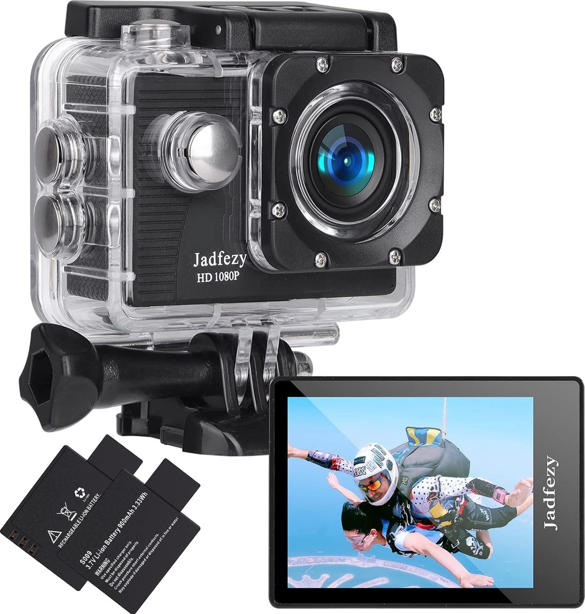 Onderwatercamera 12 MP Ultra HD 1080p Zwart