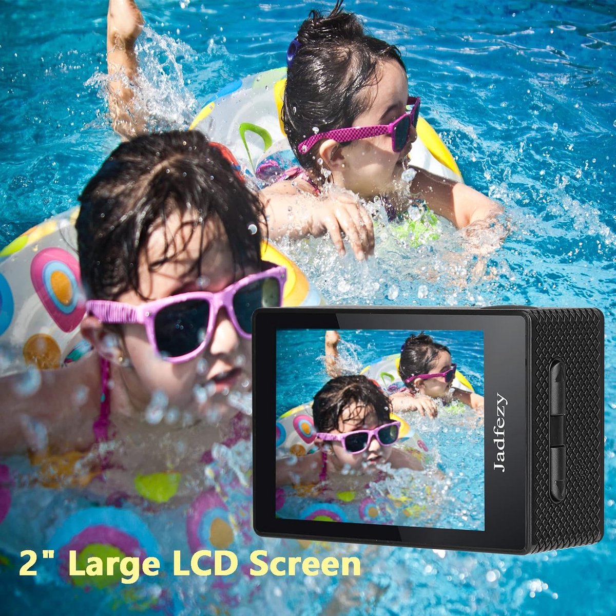 Onderwatercamera 12 MP Ultra HD 1080p Zwart