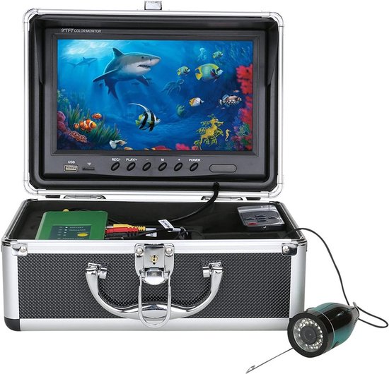 Onderwatercamera Visserij 7 Inch HD 1080P Waterdicht in Koffer