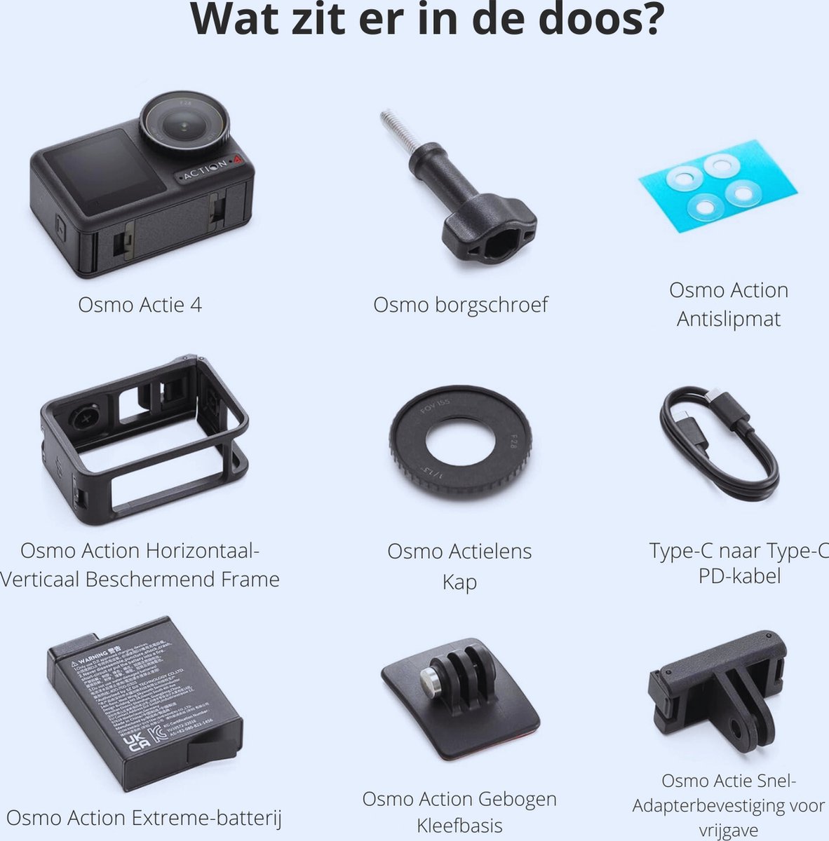 Osmo Action 4 Standaard Combo Actioncamera
