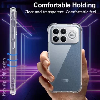 Poc0 F8 Ultra hoesje transparant silicone met 2 glazen films