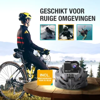 Pora&Co Action Camera 4K 16MP WiFi