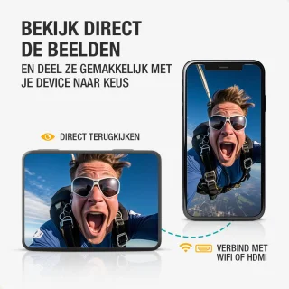 Pora&Co Action Camera 4K 16MP WiFi