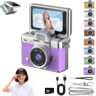 Retro Mini Digitale Kindercamera - Sleutelhanger