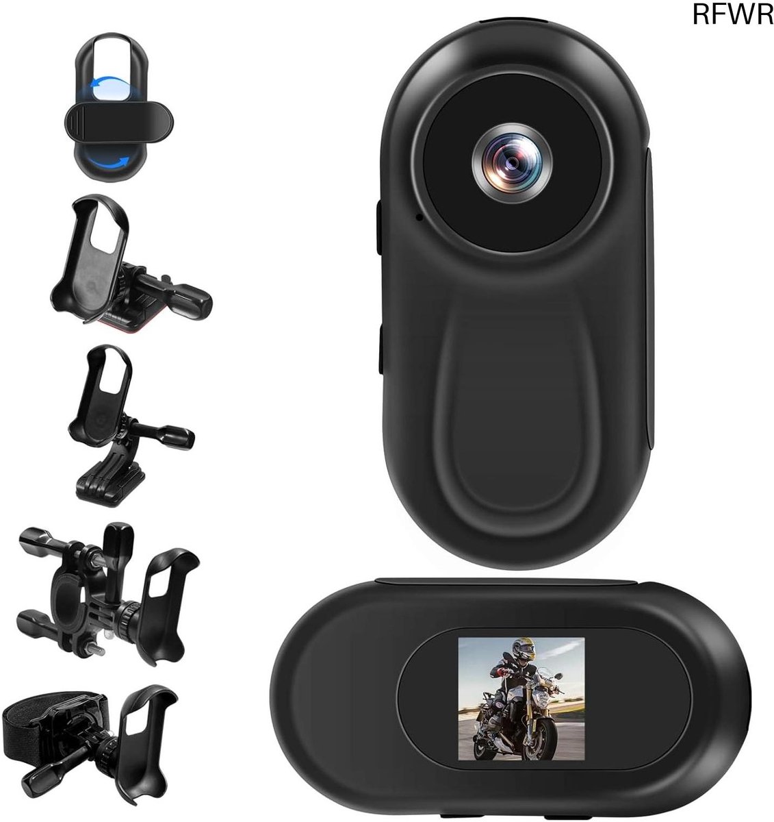 De RFWR 360° Draagbare HD Sportcamera in één oogopslag
