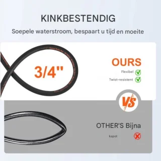 rioolreinigingsslangset 3/8 inch F14,8 mannelijk F15 vrouwelijk