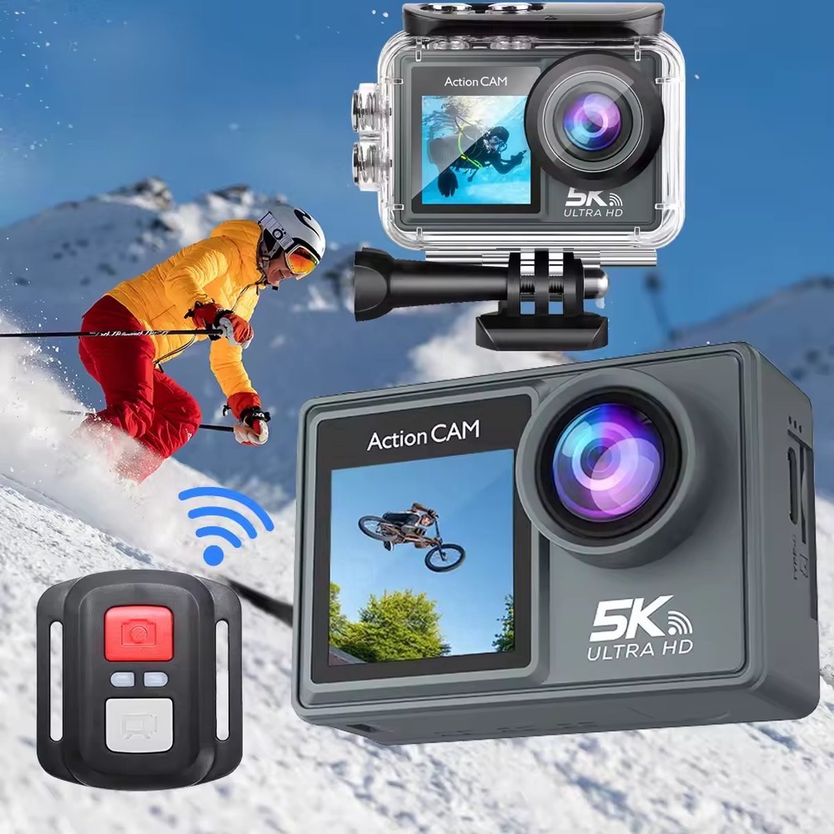 Senzo Action Camera 5K Onderwater 30M