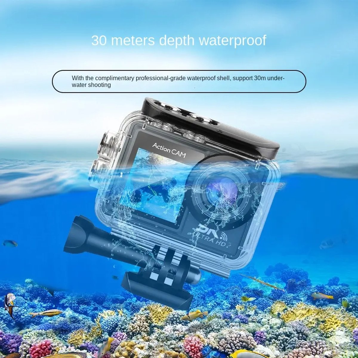 Senzo Action Camera 5K Onderwater 30M
