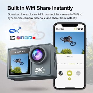 Senzo Action Camera 5K Onderwater 30M