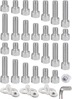 ShopVlot 40-delige camera accessoires, 1/4 inch schroeven en adapters van aluminium
