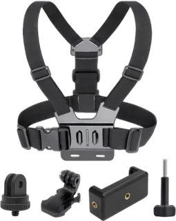 ShopVlot borstgordelhouder voor actiecamera-accessoires - 5 stuks
