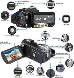 ShopVlot camcorder 4K UHD