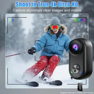 ShopVlot sportcamera 4K met stabilisator - mini-camera