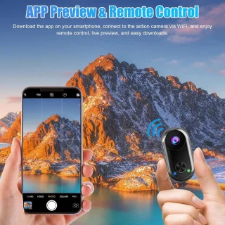 ShopVlot sportcamera 4K met stabilisator - mini-camera