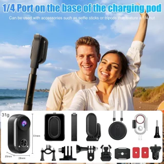 ShopVlot sportcamera 4K met stabilisator - mini-camera