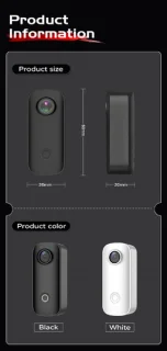 SJCAM C100 Plus Actiecamera Zwart