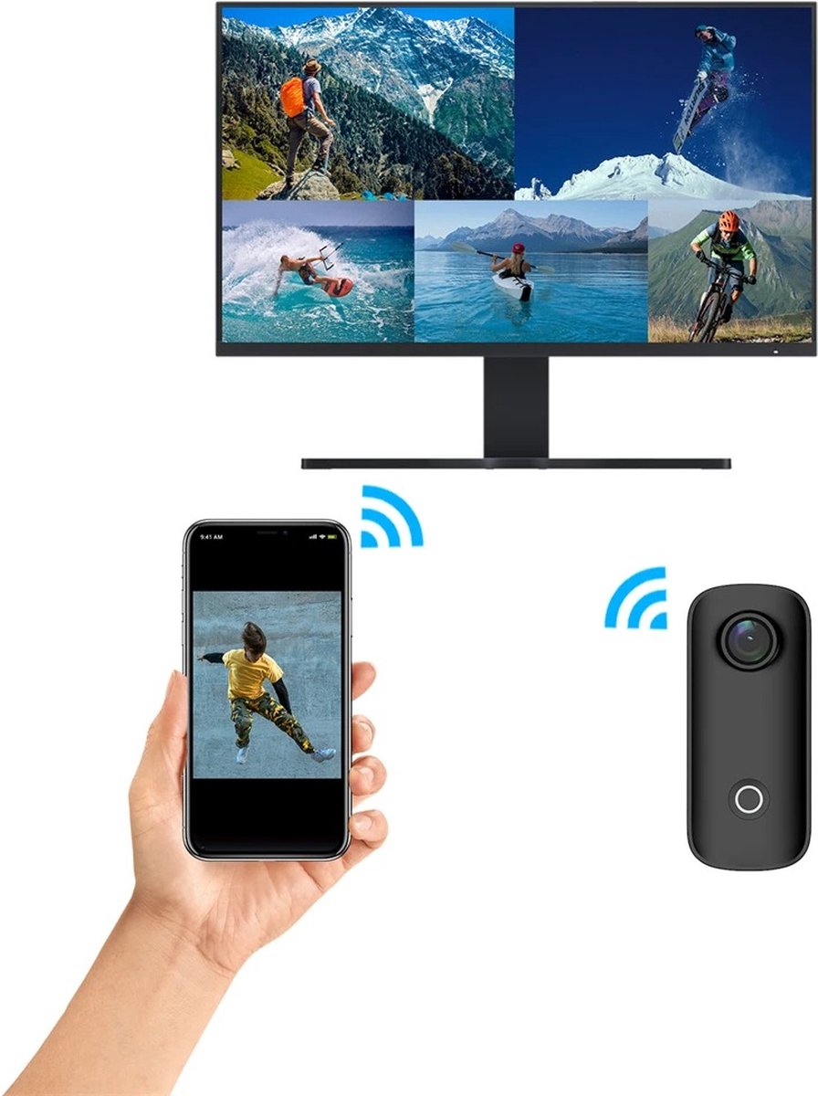 SJCAM C100 Plus Actiecamera Zwart