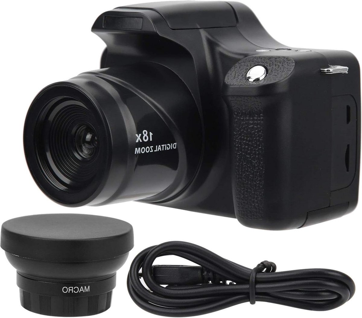 SLR-camera 24MP 18x zoom met LCD-scherm en flits - Standaard editie