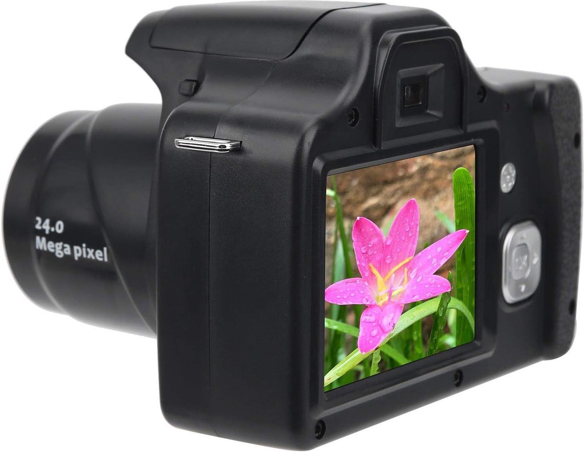 SLR-camera 24MP 18x zoom met LCD-scherm en flits - Standaard editie