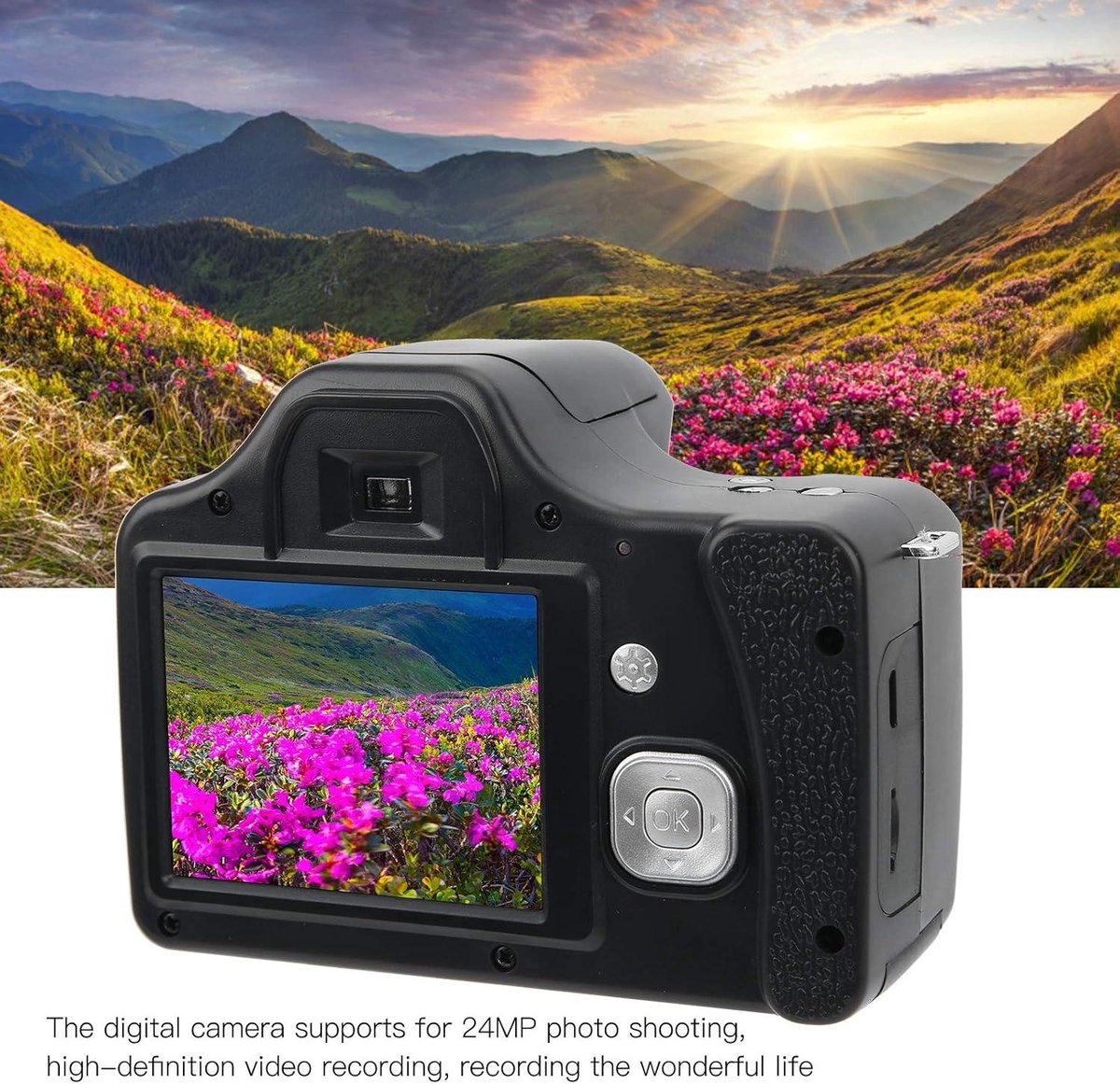 SLR-camera 24MP 18x zoom met LCD-scherm en flits - Standaard editie