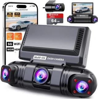 SnelShoppen 360° instrument camera voor auto's 4 kanalen draadloos