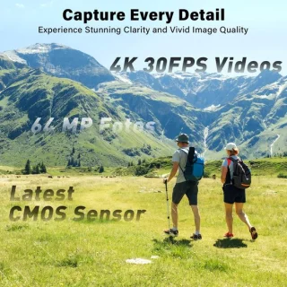 SnelShoppen 4K-actioncamera met vlogcamera