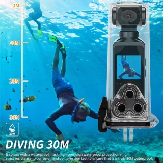 SnelShoppen - 4K HD-pocketcamera met Waterdichte Actiecamera, 1,3 Inch HD LCD-scherm, Ingebouwde WIFI voor Reisvlogs, Sport, Avontuur en Buitenactivit