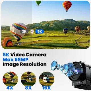 SnelShoppen 5K video camera camcorder YouTube vlog camera