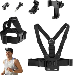 SnelShoppen 6-delige action camera accessoires set