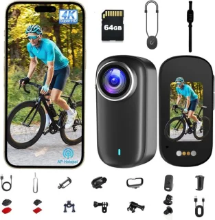 SnelShoppen actiecamera 4k mini bodycamera