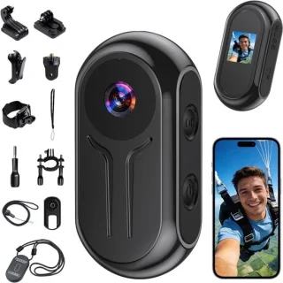 SnelShoppen Actioncam 2K Mini Bodycam WiFi